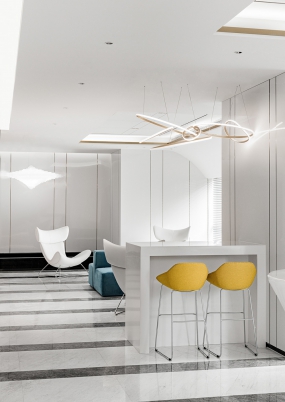 橙色调办公装修图