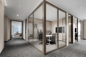 大型办公室装修效果图大全