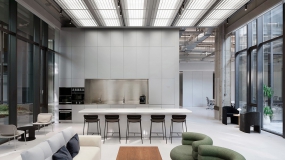 现代原木风个人办公室装修图