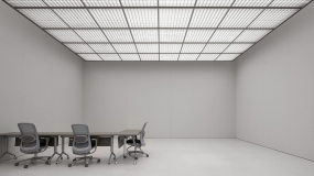 自然办公室装修效果图