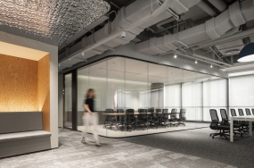 工装中式办公装修效果图