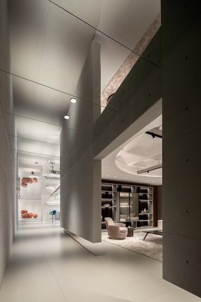 黑白办公室装修效果图