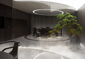 办公室现代简约版装修风格图