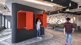 毛坯房简单装修成办公室图