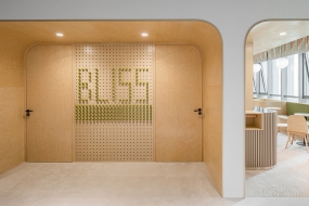 新中式办公室风格装修实景图