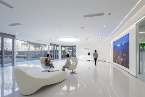 小型个人弧形办公室装修图