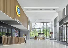 灰色调办公装修图