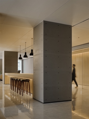 现代简易办公室装修图