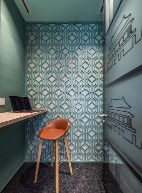 简约办公室商务风装修图