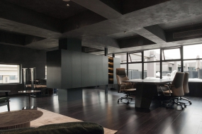 英式办公室装修风格图