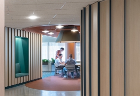 公司办公室新中式装修效果图