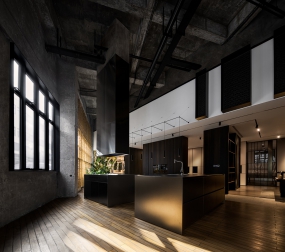 大平米办公室装修效果图