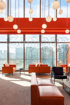 办公楼新中式装修效果图