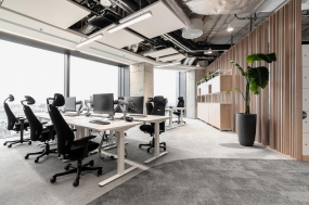 办公室装修温馨感风格图