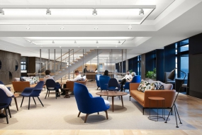 现代简约办公装修空间实景