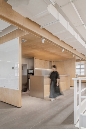 美式田园风办公室装修实景图