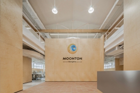 上海写字楼办公室装修蓝白风图