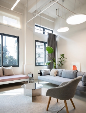 现代中式办公场地装修设计图