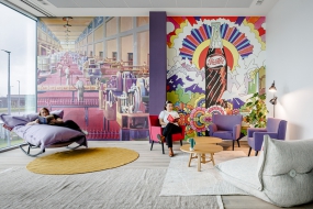 总部基地办公室装修实景效果