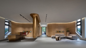 美式田园风办公室装修效果实景图