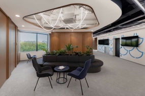 简美风格装修办公空间设计图