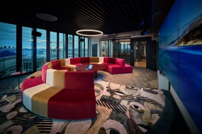 5a公司大型办公室装修实景