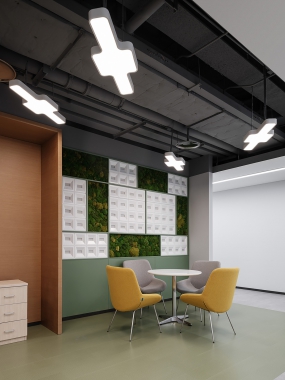 智能科技感企业办公室装修效果图