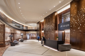 融入木元素办公设计方案图