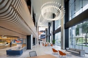 L型办公室平面设计装修图