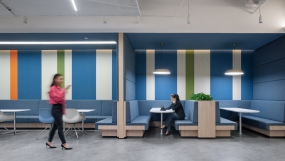 广告公司绿色办公空间设计装修图