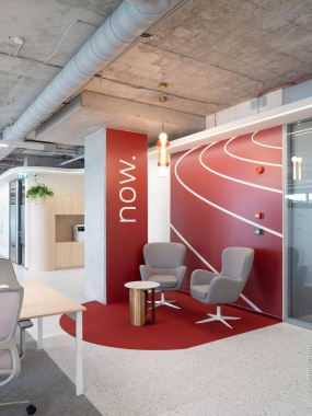 办公楼挑空大堂设计效果实景