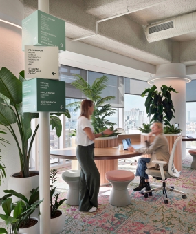 电销公司办公室空间设计图