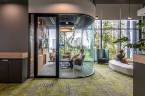 办公裸顶设计装修实景效果