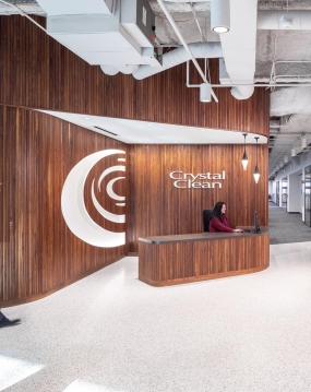 办公室走道吊顶设计装修实景图