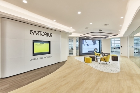 长方形新中式办公室设计装修实景