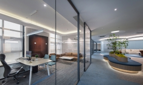 简单大气办公室设计装修案例