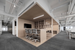 狭长户型办公室设计装修效果