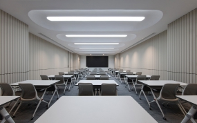 l型服装办公室设计装修效果图大全