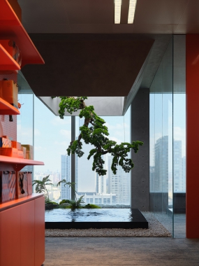 办公室入户吊顶设计装修效果图