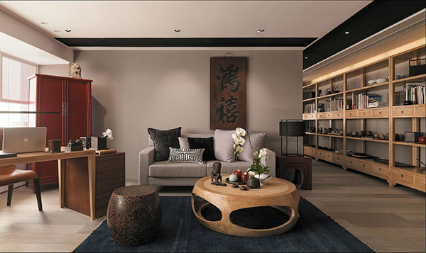 中式<a href=/pictrue/bgs target=_blank class=infotextkey>办公室装修效果图</a>片
